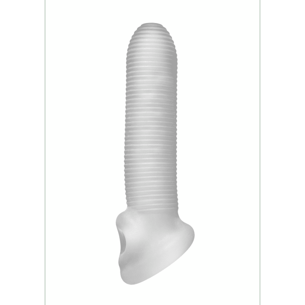 Fat Boy Micro Ribbed Penis Sleeve with Ball Loop 6.5'' (16.5cm)