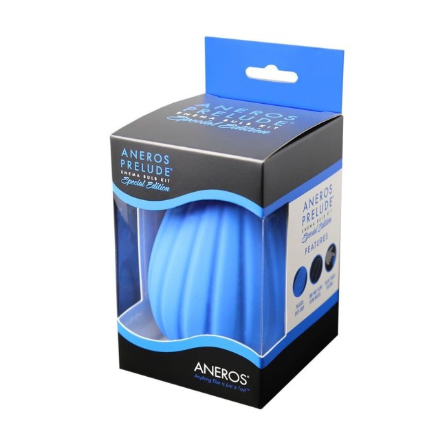 Aneros Prelude Enema Bulb Kit - Blue