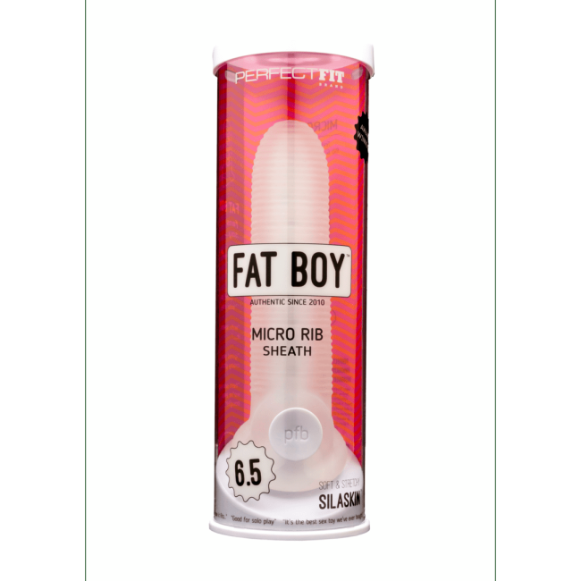 Fat Boy Micro Ribbed Penis Sleeve with Ball Loop 6.5'' (16.5cm)