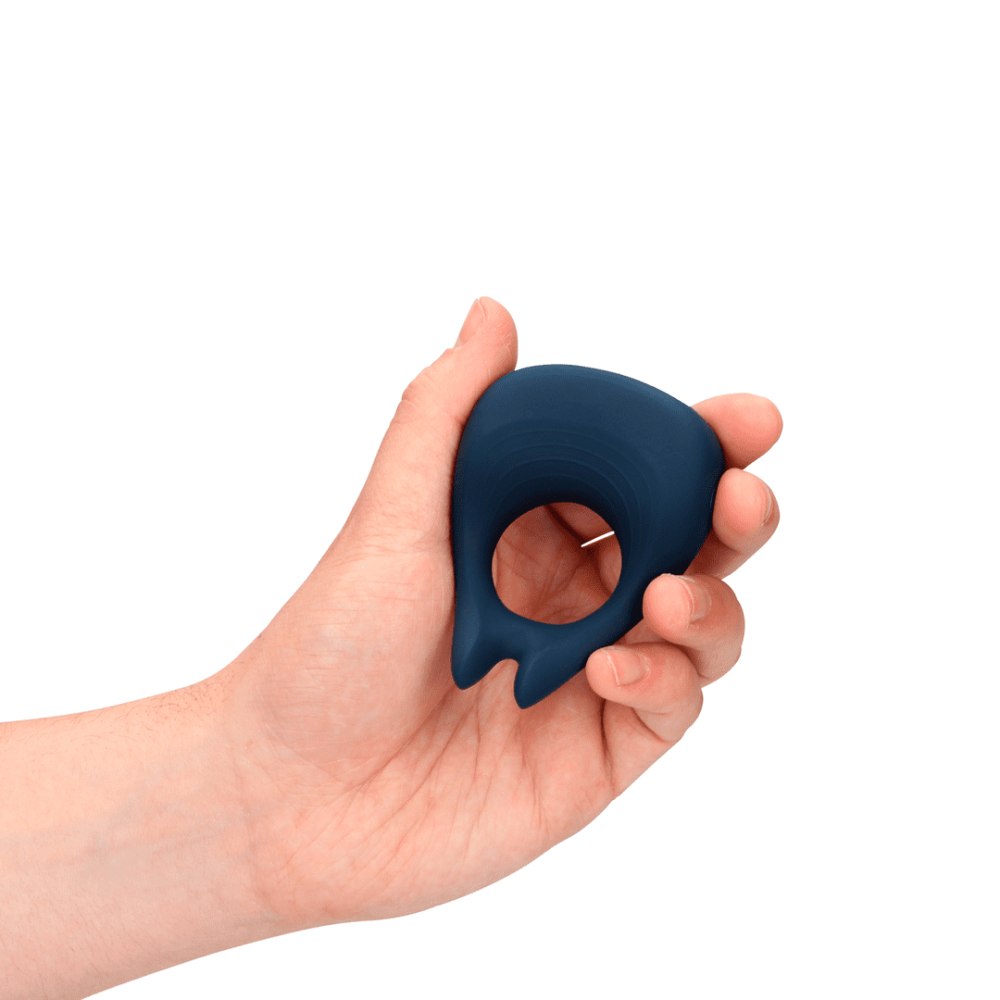 LoveLine Teardrop Vibrating Cock Ring (Baltic Blue)