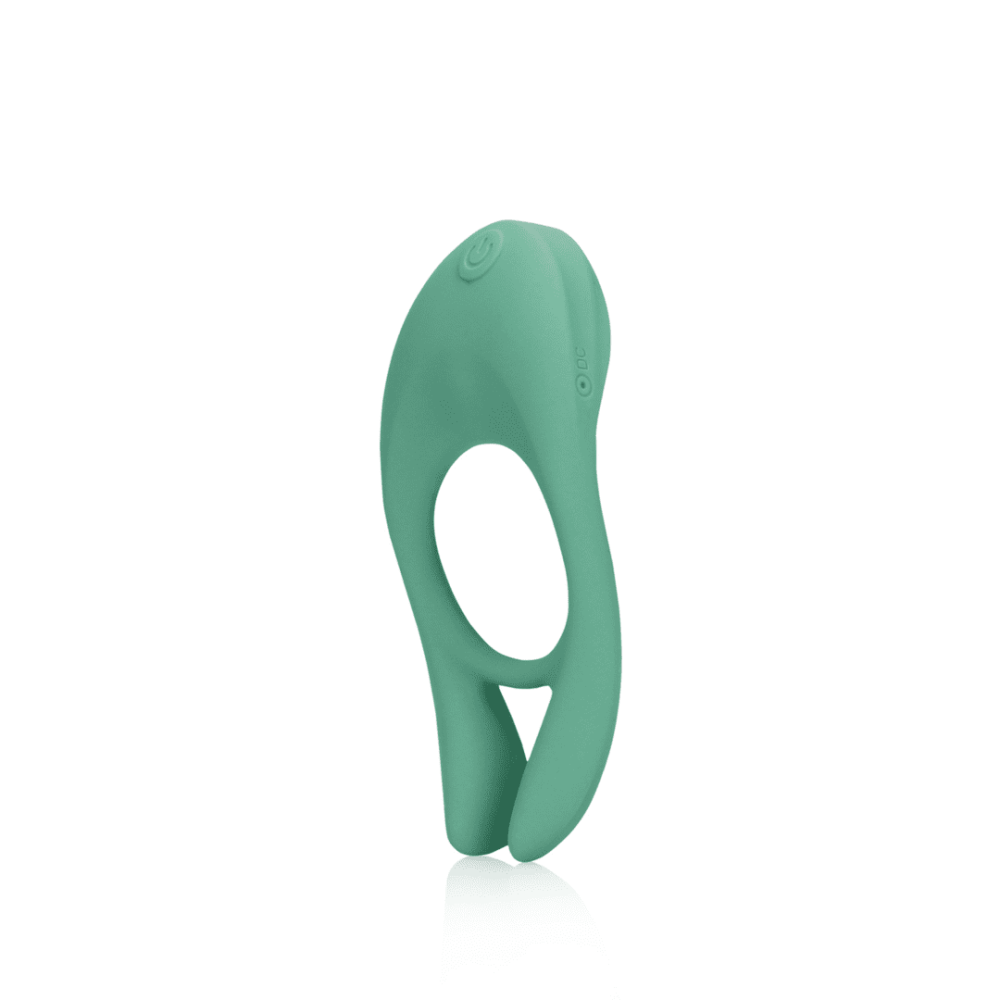 LoveLine Ultra Soft  Silicone Teardrop Cock Ring (Blue Grass)