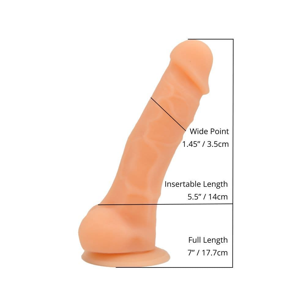 Loving Joy Realistic 7 inch Silicone Dildo