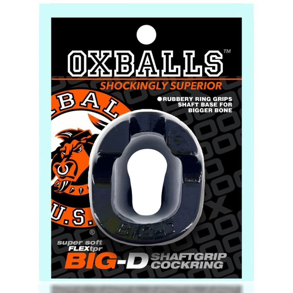 Oxballs Big-D Shaft Grip Cockring (Black)