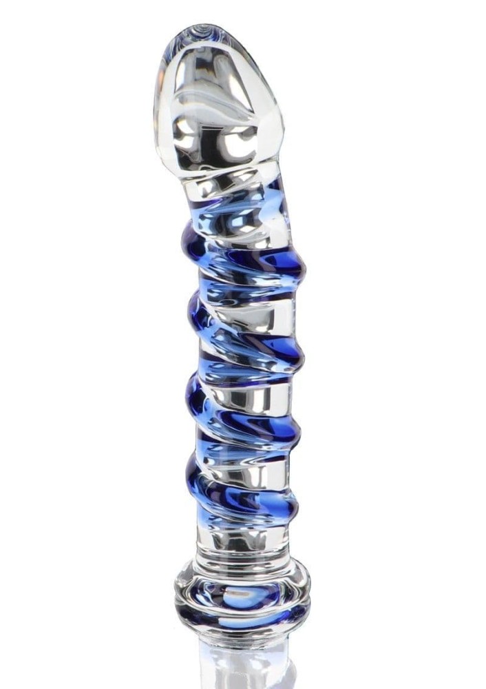 Toy Joy Glass Worxx G-Spot Gemstone Dildo